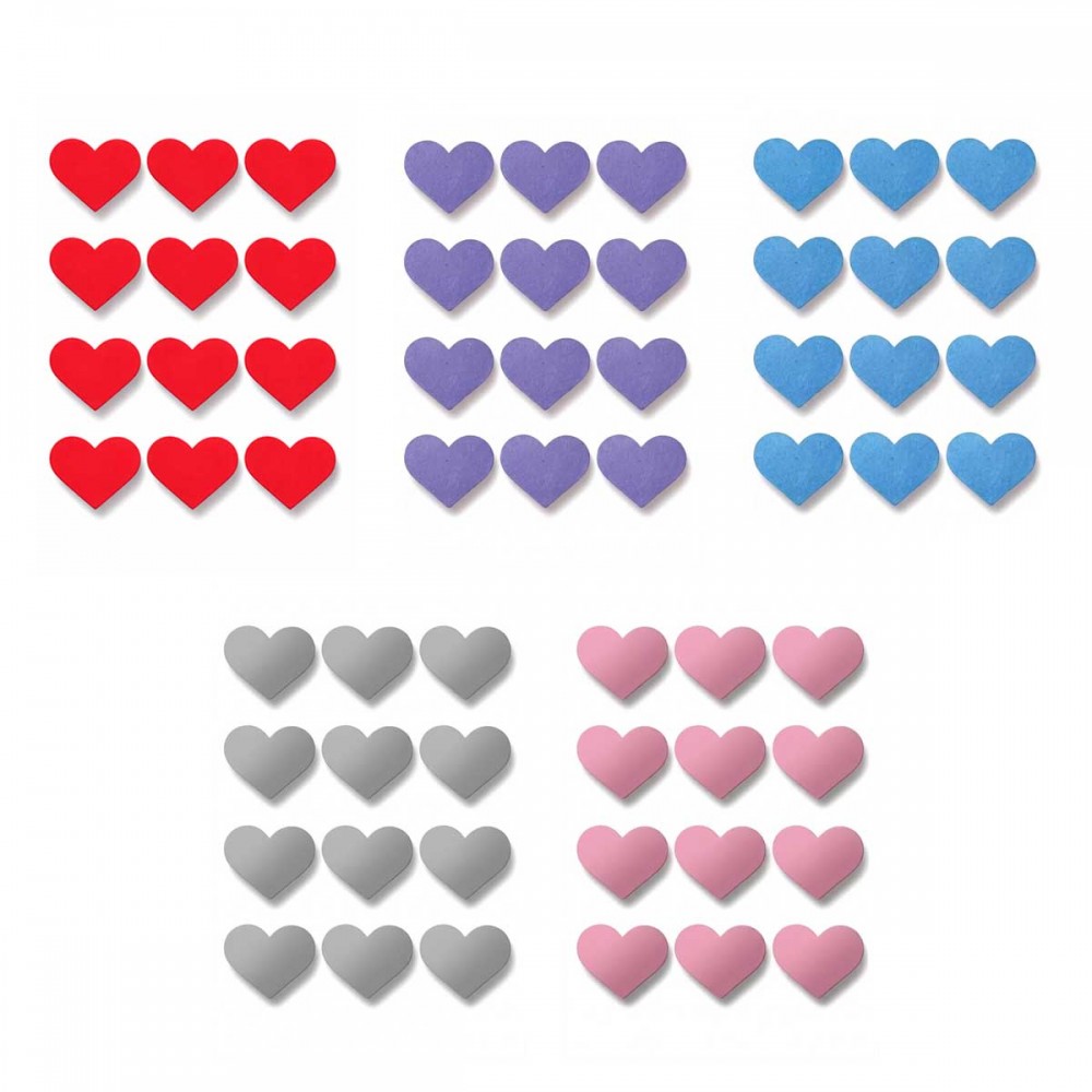 IMÃ DE METAL MODELO CORAÇÃO COM 12 PEÇAS REF: IM 38