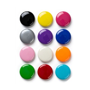 IMÃ REDONDO COLORIDO COM 12 PEÇAS REF: IM 42