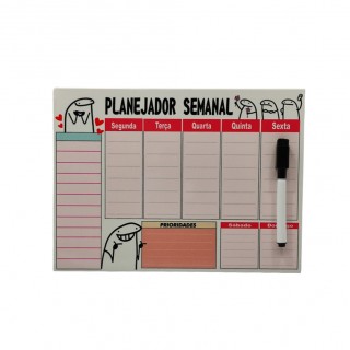 PLANEJADOR SEMANAL MODELO FLORK 26X20  REF: PP60