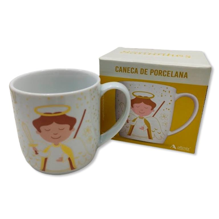 CANECA ARCANJO EM PORCELANA 360ML REF: 210867 CANECA ARCANJO EM PORCELANA 360ML REF: 210867