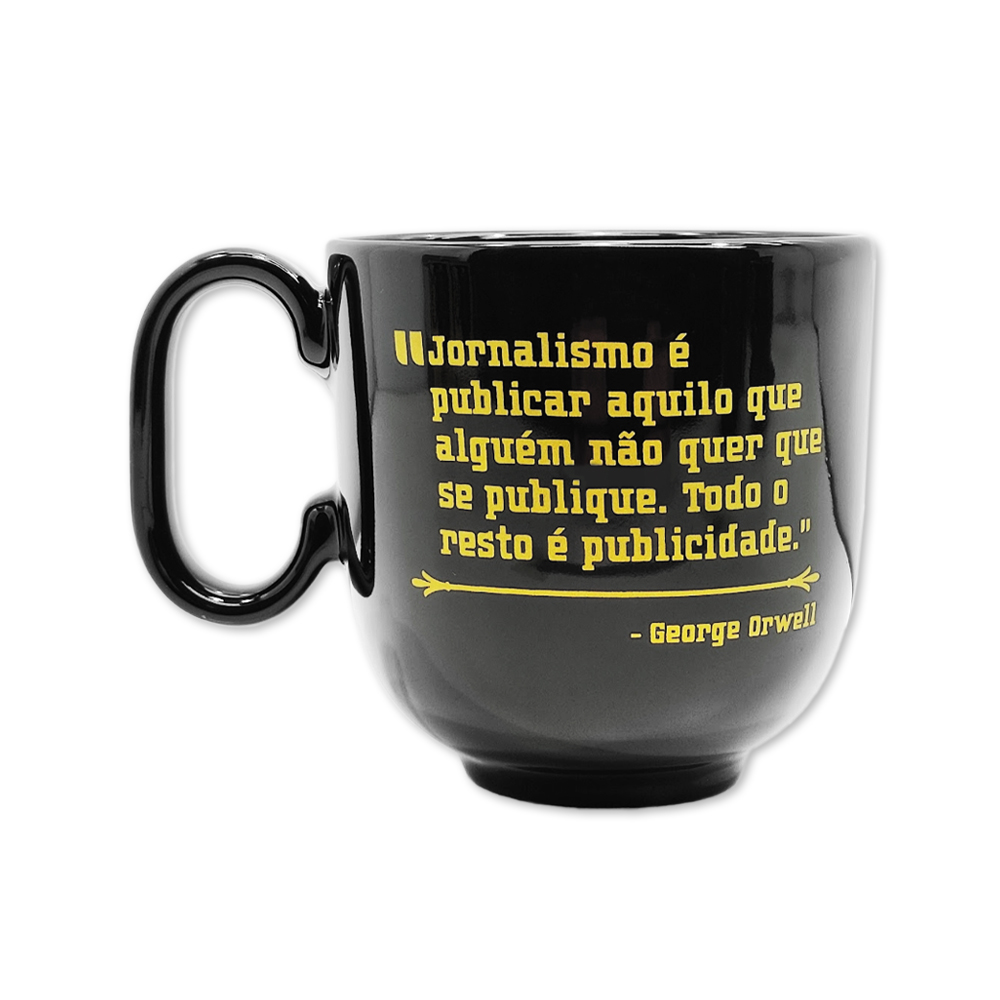 CANECA PROFISSÕES MODELO JORNALISMO EM PORCELANA 350ML REF: 401905