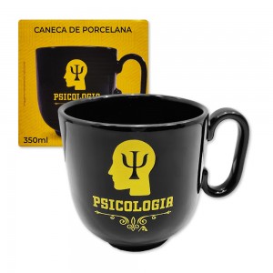 CANECA PROFISSÕES MODELO PSICOLOGIA EM PORCELANA 350ML REF: 401903 CANECA PROFISSÕES MODELO PSICOLOGIA EM PORCELANA 350ML REF: 401903