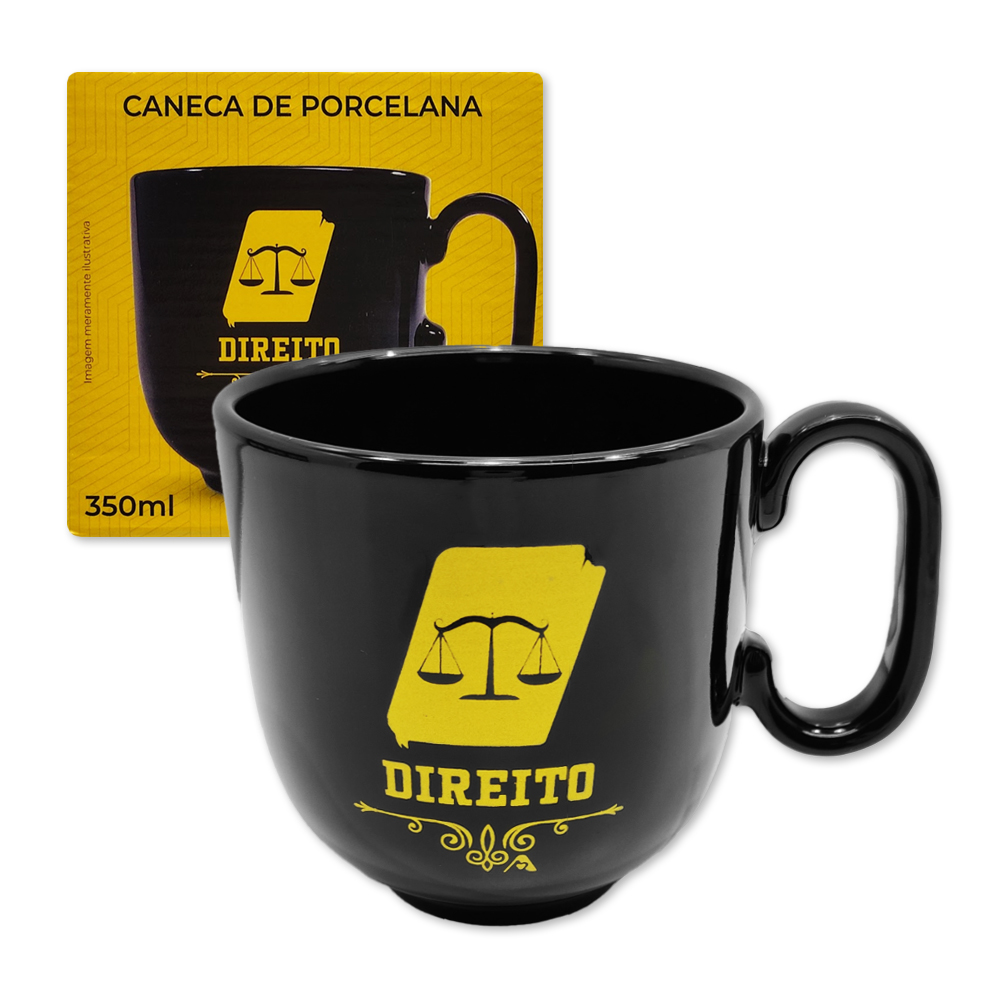 CANECA PROFISSÕES MODELO DIREITO EM PORCELANA 350ML REF: 401902