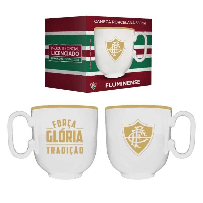 CANECA PORCELANA BRANCA 350ML FLUMINENSE REF: 401935 CANECA PORCELANA BRANCA 350ML FLUMINENSE REF: 401935