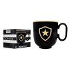 CANECA PRETA 350ML MODELO BOTAFOGO EM PORCELANA REF: 401932