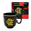 CANECA FLAMENGO EM PORCELANA PRETA 350ML REF: 401933 CANECA FLAMENGO EM PORCELANA PRETA 350ML REF: 401933