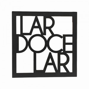 MINI QUADRO DECORATIVO MODELO LAR DOCE LAR EM MDF REF: 0108