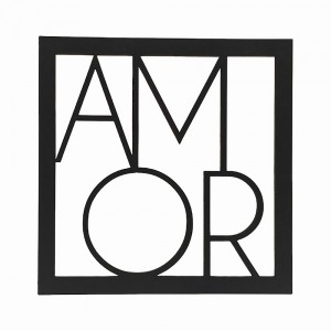 MINI QUADRO DECORATIVO MODELO AMOR EM MDF REF: 0122