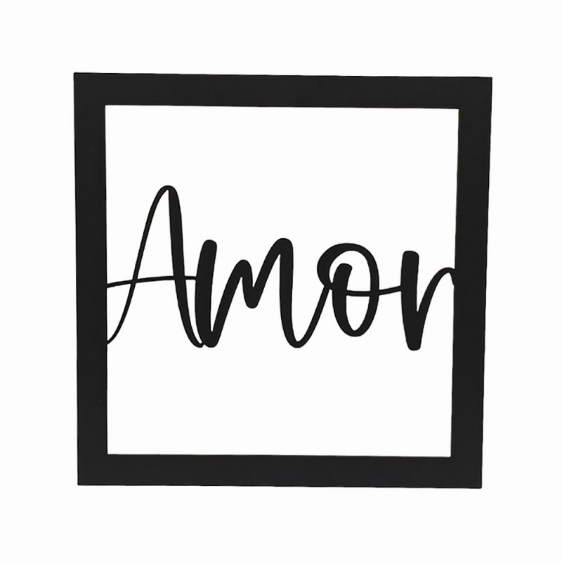MINI QUADRO DECORATIVO MODELO AMOR EM MDF REF: 2089