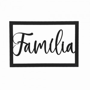 MINI QUADRO DECORATIVO MODELO FAMÍLIA EM MDF REF: 2096