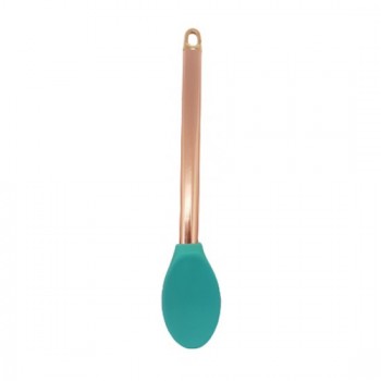 COLHER DE PLÁSTICO COM PONTA DE SILICONE VERDE ÁGUA REF: TP-103 COLHER DE PLÁSTICO COM PONTA DE SILICONE VERDE ÁGUA REF: TP-103