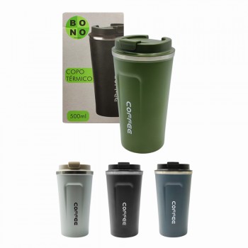 COPO DE VIAGEM TÉRMICO EM INOX 500ML REF: 4066