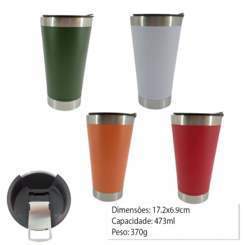 COPO TERMICO C/ ABRIDOR 473ML REF: 4077
