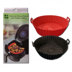 FORMA PARA AIRFRYER EM SILICONE 20CM REF: 4123 FORMA PARA AIRFRYER EM SILICONE 20CM REF: 4123