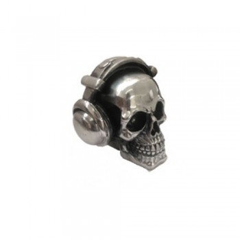 RESINA METALIZADA CAVEIRA HEADPHONE PRATA RESINA METALIZADA CAVEIRA HEADPHONE PRATA