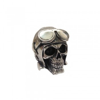 RESINA METALIZADA CAVEIRA AVIADOR PRATA RESINA METALIZADA CAVEIRA AVIADOR PRATA