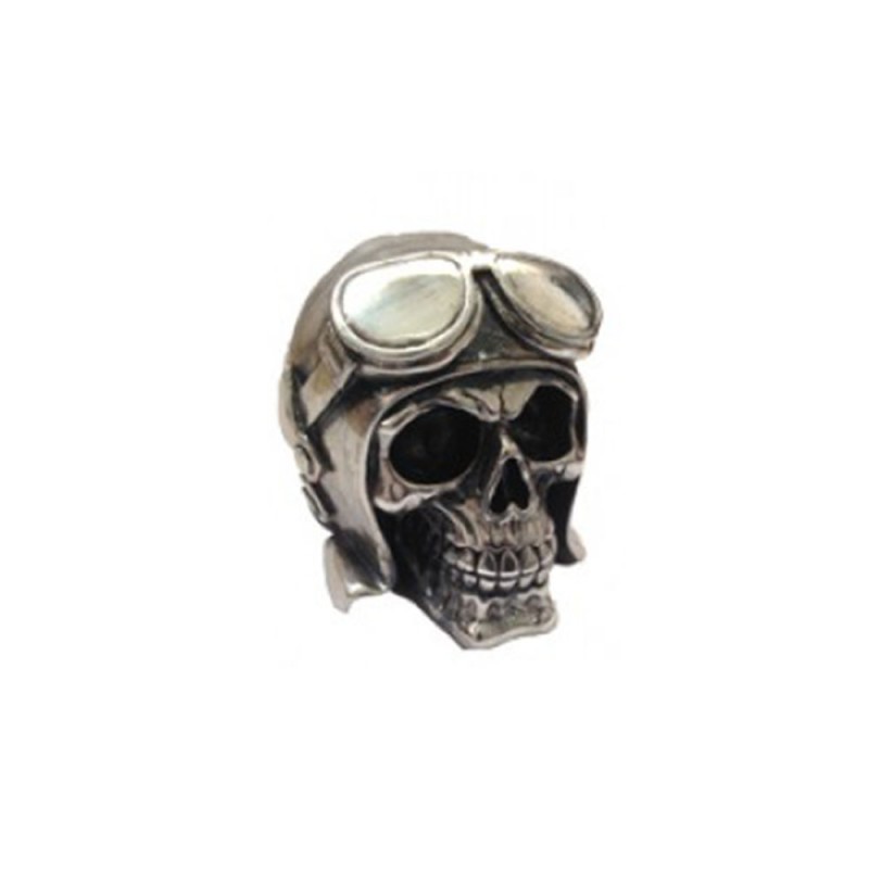 RESINA METALIZADA CAVEIRA AVIADOR PRATA RESINA METALIZADA CAVEIRA AVIADOR PRATA