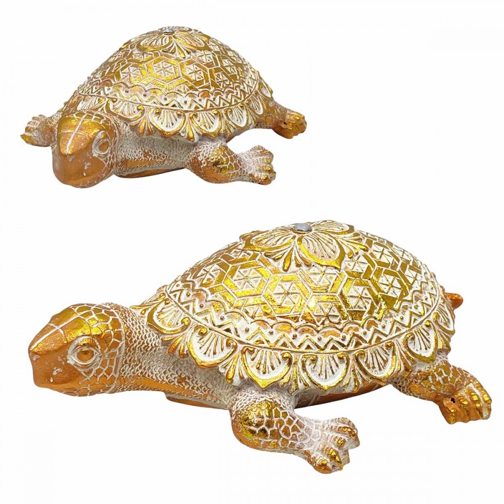 ENFEITE DE RESINA MODELO TARTARUGA REF: TTAR-03
