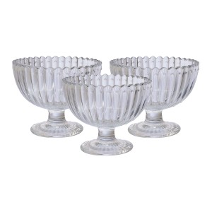 TAÇA PARA SOBREMESA ARYA 200ML 3 PEÇAS REF: TCSB009