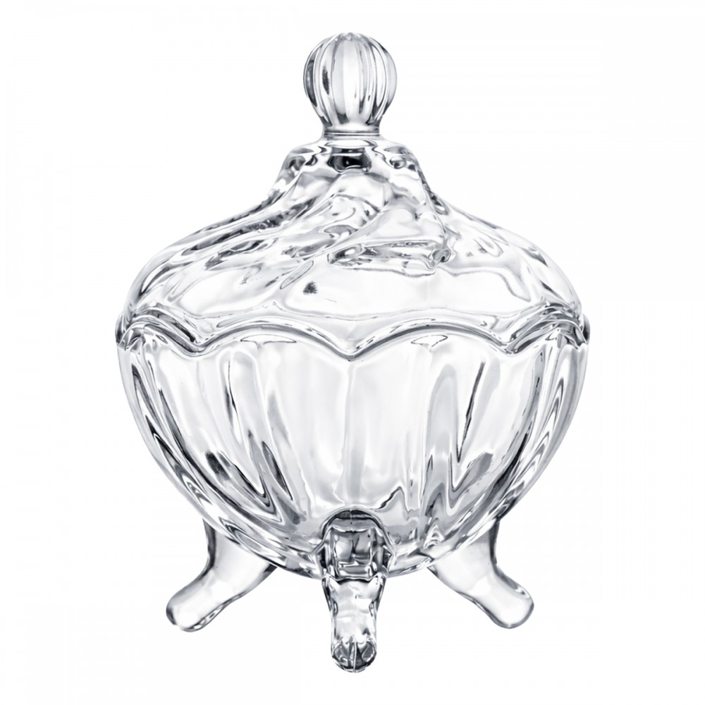 POTICHE DECORATIVO THALITA DE VIDRO REF: PTCH108