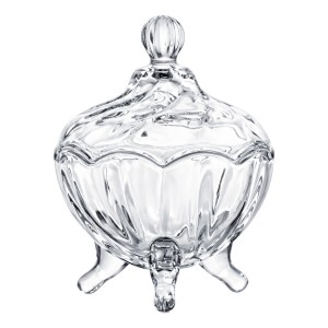 POTICHE DECORATIVO THALITA DE VIDRO REF: PTCH108