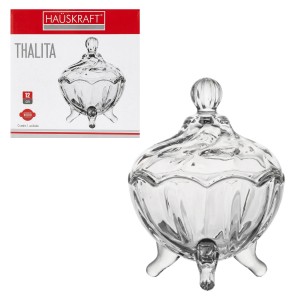 POTICHE DECORATIVO THALITA DE VIDRO REF: PTCH108