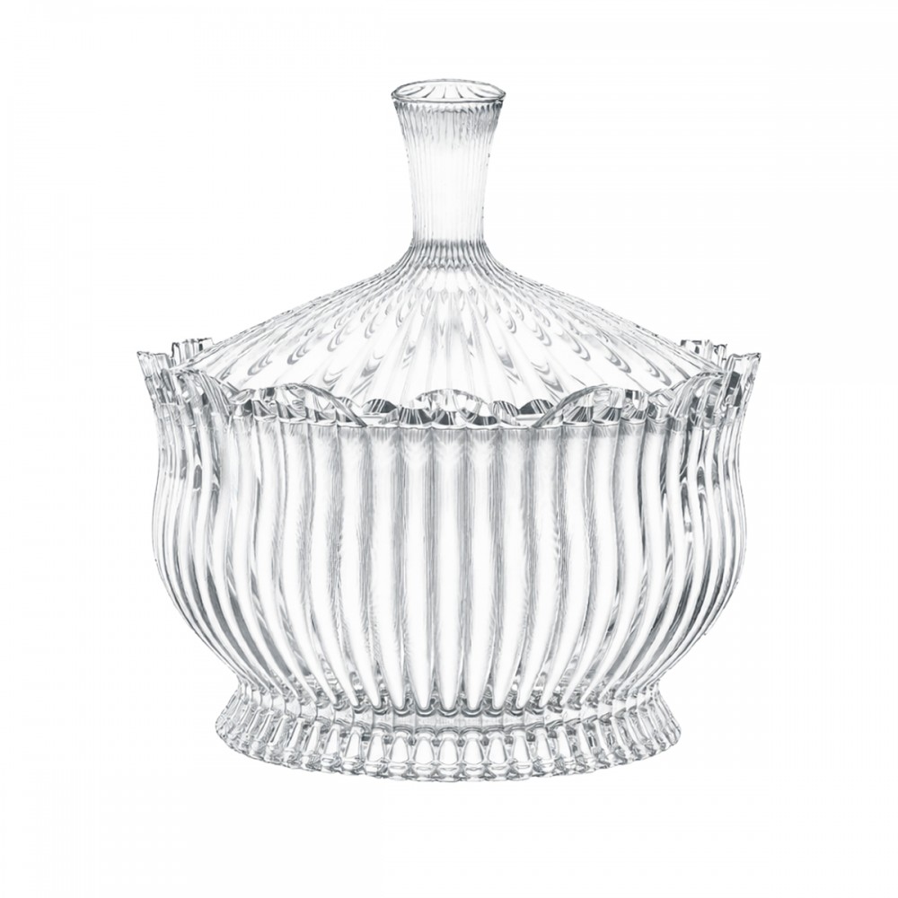 POTICHE GRAFFIATO DECORATIVO DE VIDRO REF: PTCH114