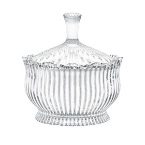 POTICHE GRAFFIATO DECORATIVO DE VIDRO REF: PTCH114