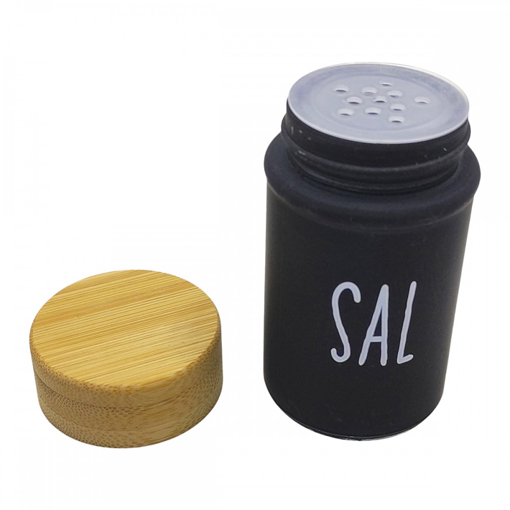 SALEIRO E PIMENTEIRO DOHA DE VIDRO E BAMBU REF: SLRO031 SALEIRO E PIMENTEIRO DOHA DE VIDRO E BAMBU REF: SLRO031