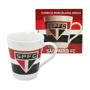 CANECA SÃO PAULO EM PORCELANA 290ML REF: 221360