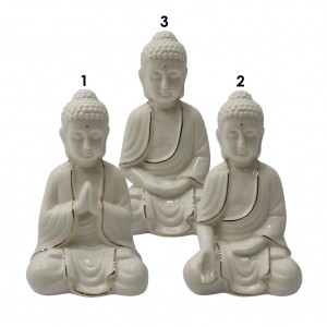 LUMINÁRIA DECORATIVA EM PORCELANA MODELO BUDA  REF: MBDA-03