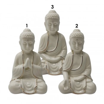 LUMINÁRIA DECORATIVA EM PORCELANA MODELO BUDA  REF: MBDA-03