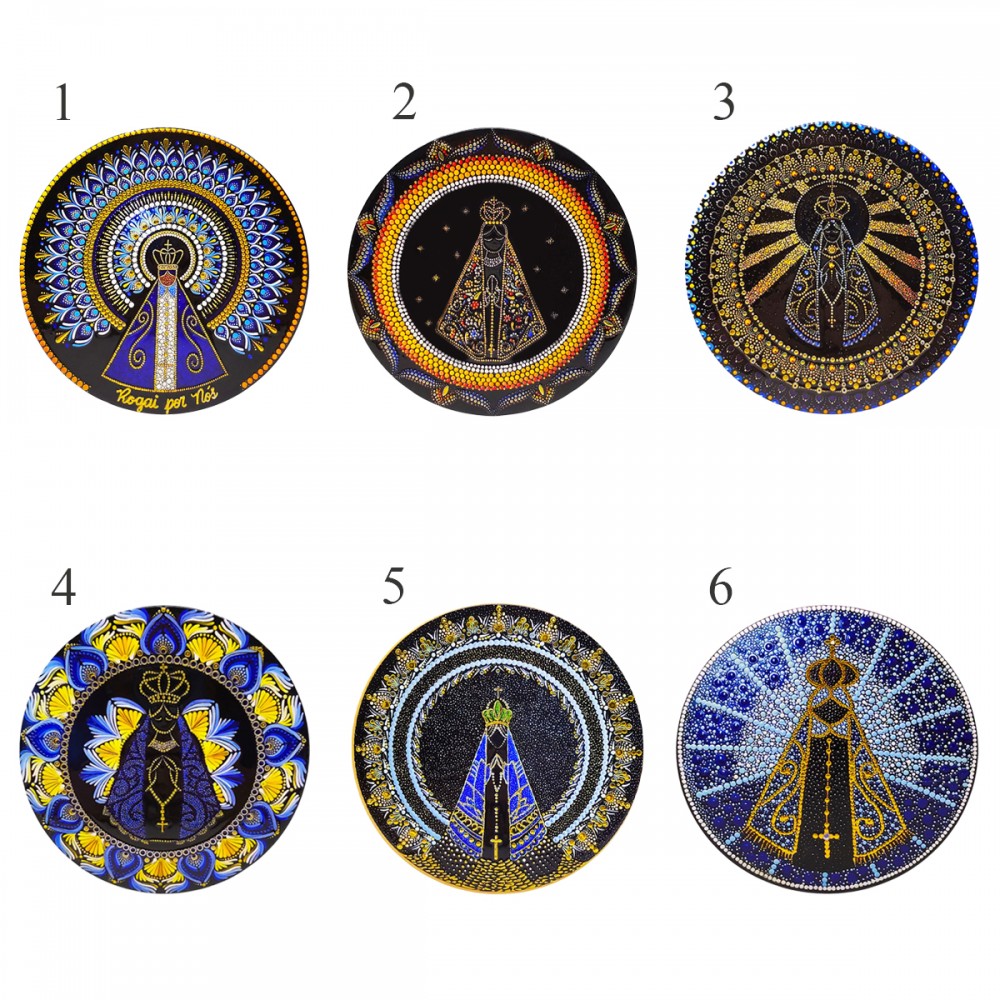 ENFEITE DE PORCELANA NOSSA SENHORA REF: MDECP-186