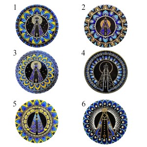 ENFEITE DECORATIVO MODELO NOSSA SENHORA EM PORCELANA REF: MDECP-187