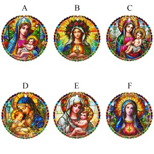 ENFEITE DE PORCELANA MODELO NOSSA SENHORA REF: MDECP-193