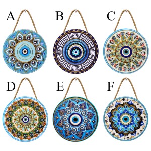 ENFEITE DECORATIVO DE PORCELANA MODELO MANDALA REF: MDECP-207