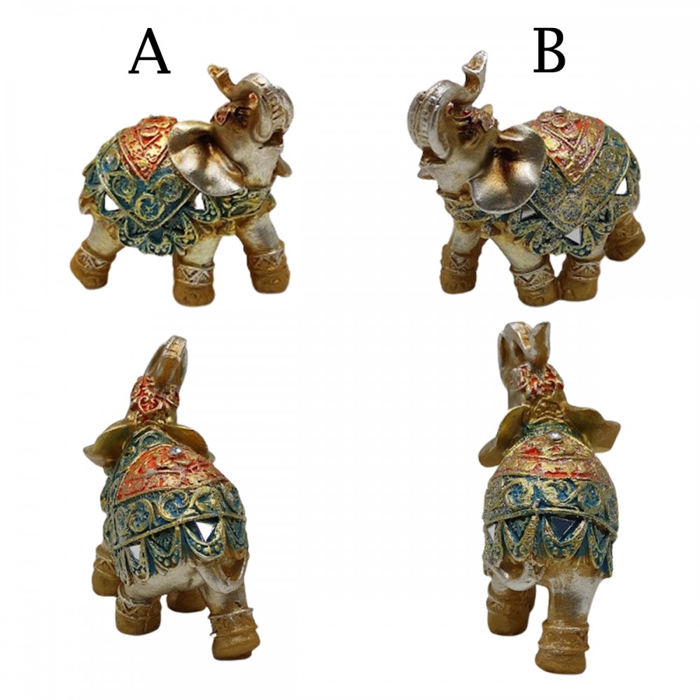 ENFEITE DECORATIVO MODELO ELEFANTE EM RESINA REF: MELF-S100