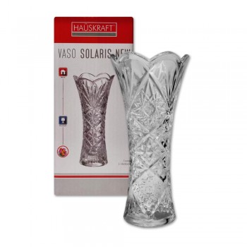VASO DECORATIVO SOLARIS NEW EM VIDRO 19CM REF: VASO-031