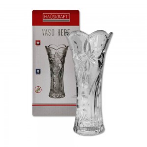 VASO DECORATIVO HEBE EM VIDRO 19CM REF: VASO-032 VASO DECORATIVO HEBE EM VIDRO 19CM REF: VASO-032