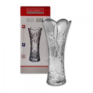 VASO DECORATIVO GAYA EM VIDRO 19CM REF: VASO-034 VASO DECORATIVO GAYA EM VIDRO 19CM REF: VASO-034