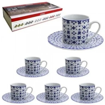 JOGO XICARA CAFE 90ML 12PCS