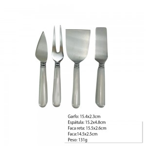 CONJUNTO 4 PEÇAS PARA QUEIJO PEROLA REF: CJBO-006PE CONJUNTO 4 PEÇAS PARA QUEIJO PEROLA REF: CJBO-006PE