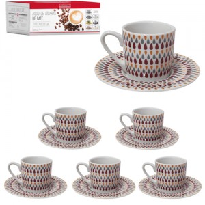 JOGO XICARA CAFE 90ML 12PCS JOGO XICARA CAFE 90ML 12PCS