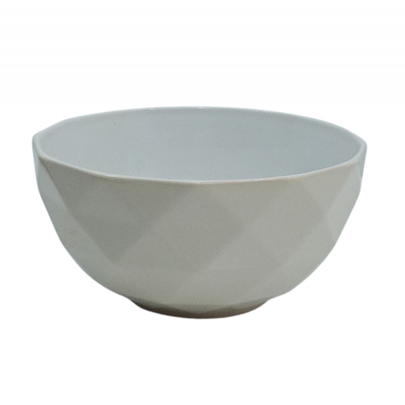 BOWL ZIMA EM PORCELANA BRANCA 540ML  REF: BOWL-005BR