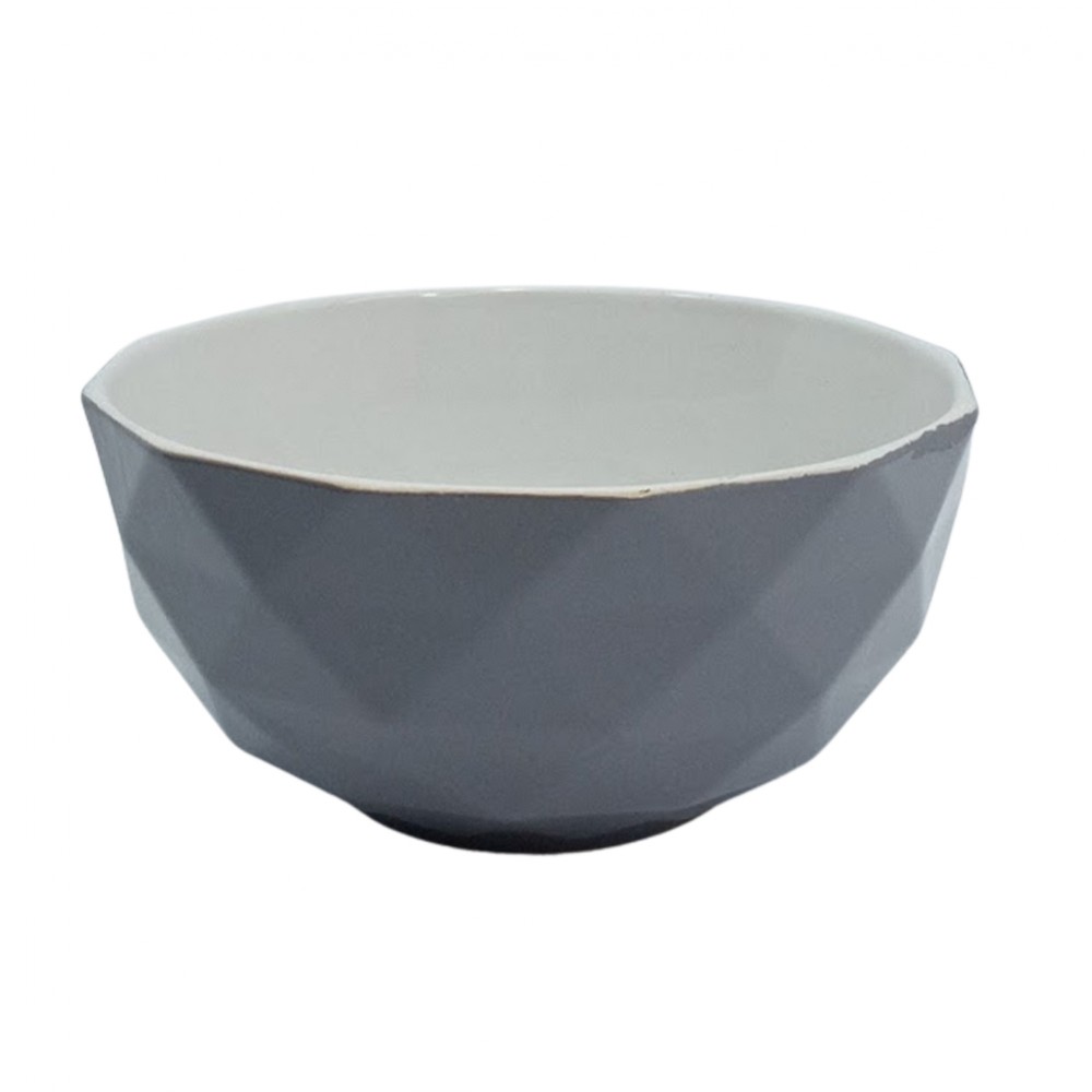 BOWL ZIMA EM PORCELANA CINZA 540ML  REF: BOWL-005CZ