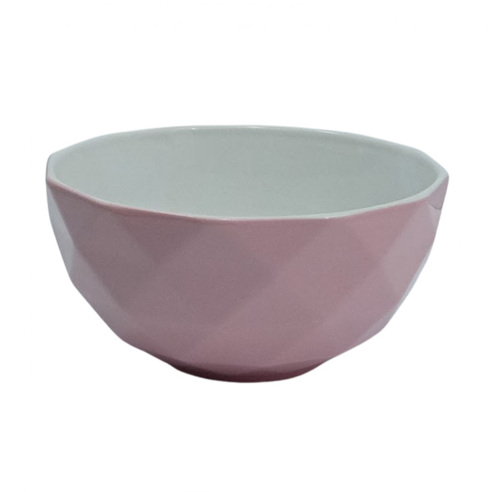 BOWL ZIMA EM PORCELANA ROSA 540ML  REF: BOWL-005RS