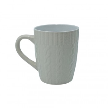 CANECA WINTER EM PORCELANA BRANCA 360ML  REF: CANC-037BR