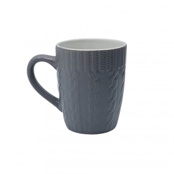CANECA WINTER EM PORCELANA CINZA 360ML  REF: CANC-037CZ