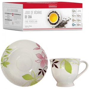 JOGO XICARA CHA 170ML 12PCS
