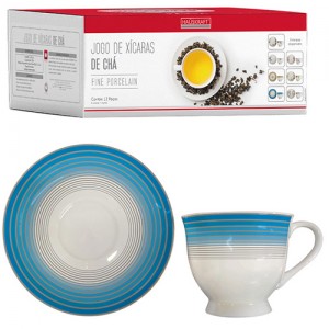 JOGO XICARA CHA 170ML 12PCS JOGO XICARA CHA 170ML 12PCS